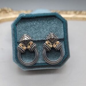 PISCITELLI Vintage Two-tone Earrings